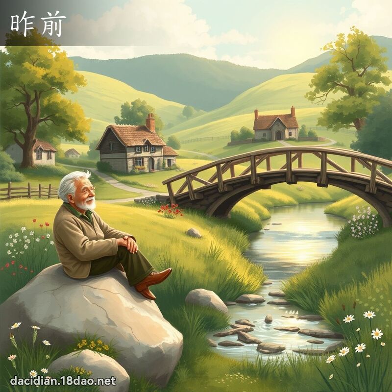 昨前 - 國語大辭典配圖