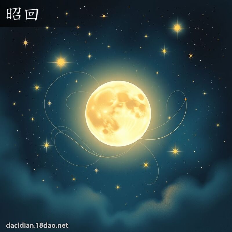 昭回 - 国语大辞典配图