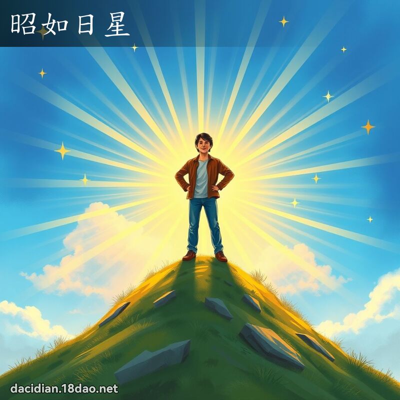 昭如日星 - 国语大辞典配图