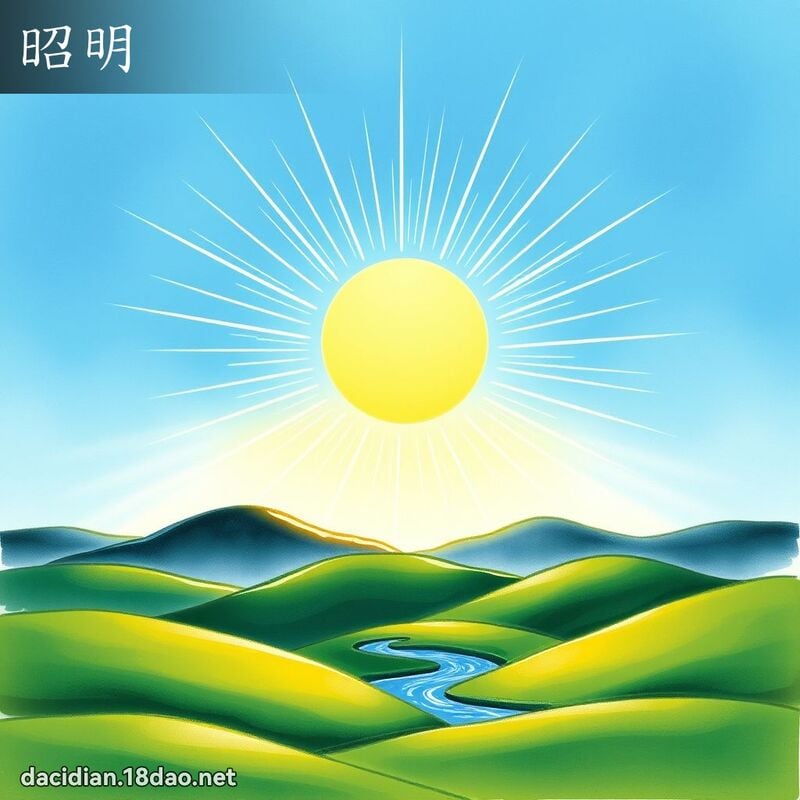 昭明 - 國語大辭典配圖
