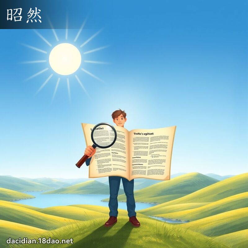 昭然 - 國語大辭典配圖