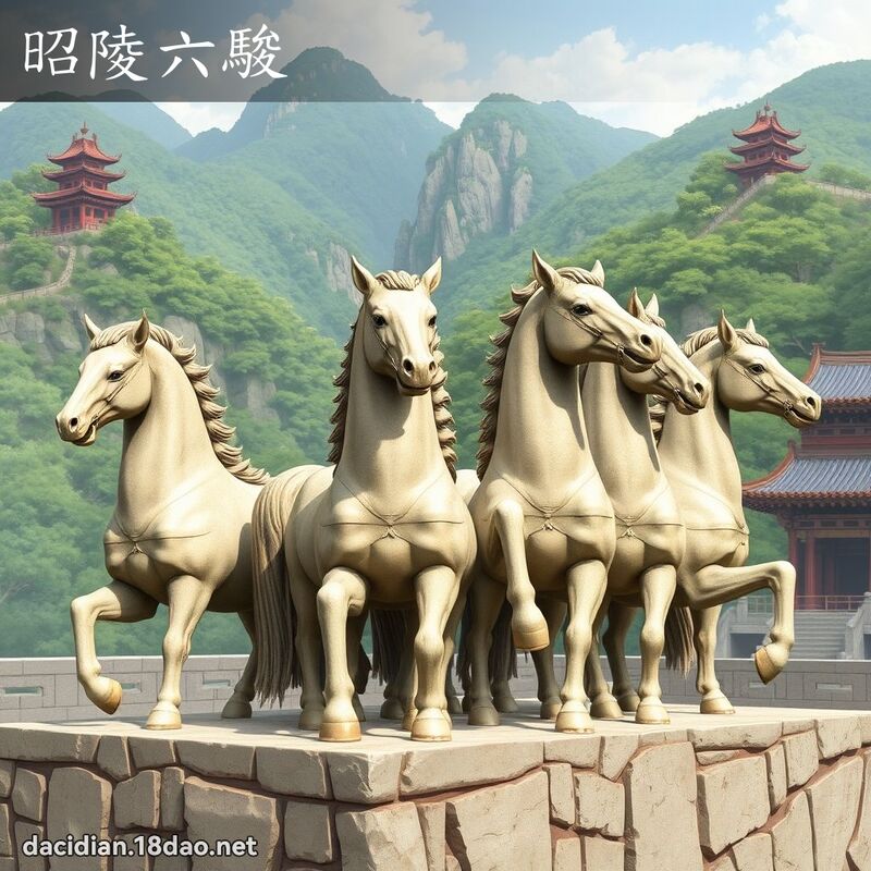 昭陵六駿 - 國語大辭典配圖