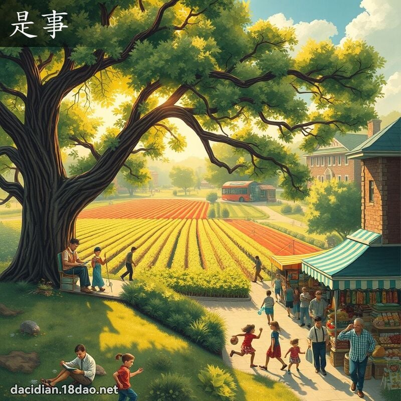 是事 - 國語大辭典配圖
