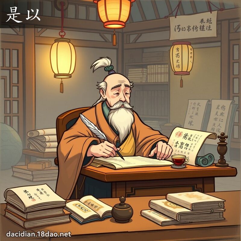 是以 - 国语大辞典配图