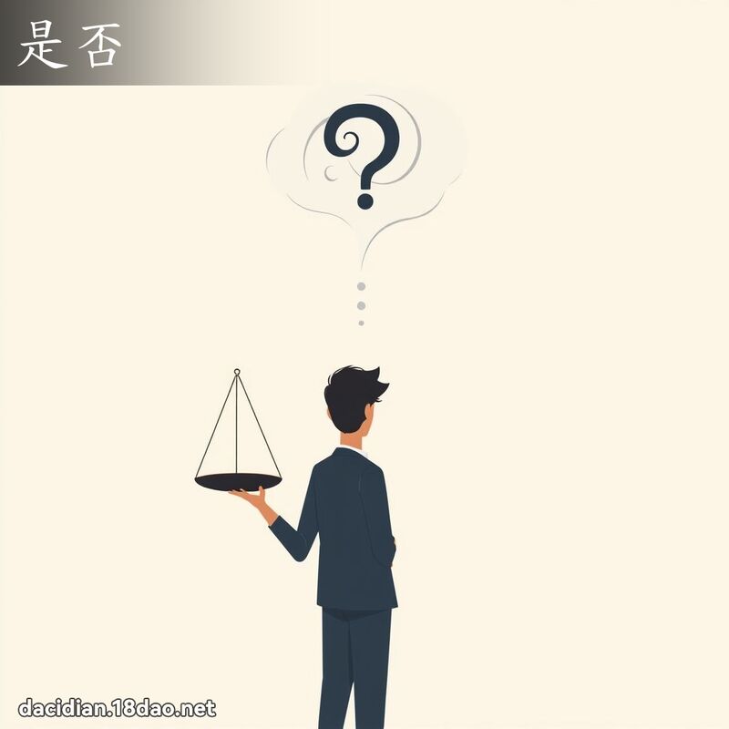 是否 - 國語大辭典配圖