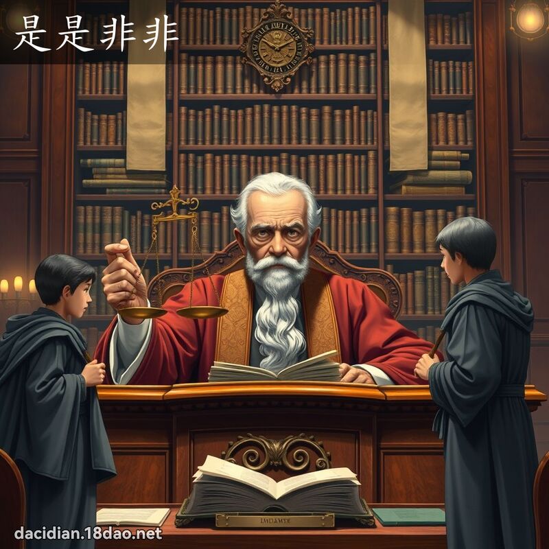 是是非非 - 國語大辭典配圖