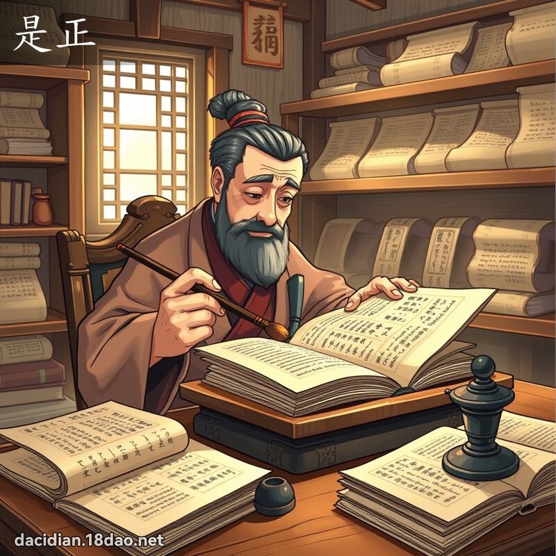 是正 - 國語大辭典配圖