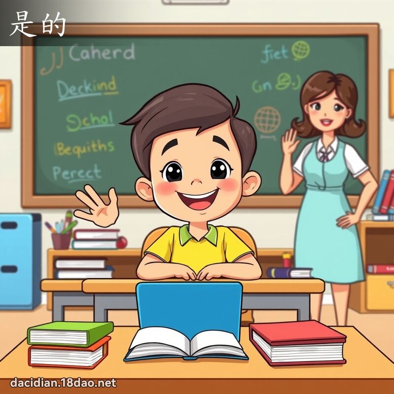 是的 - 國語大辭典配圖