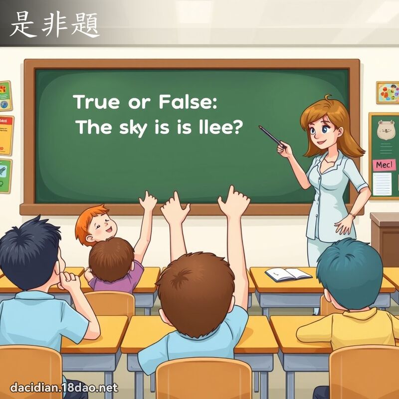 是非題 - 國語大辭典配圖