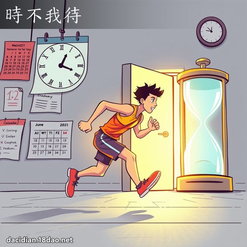 时不我待 - 国语大辞典配图