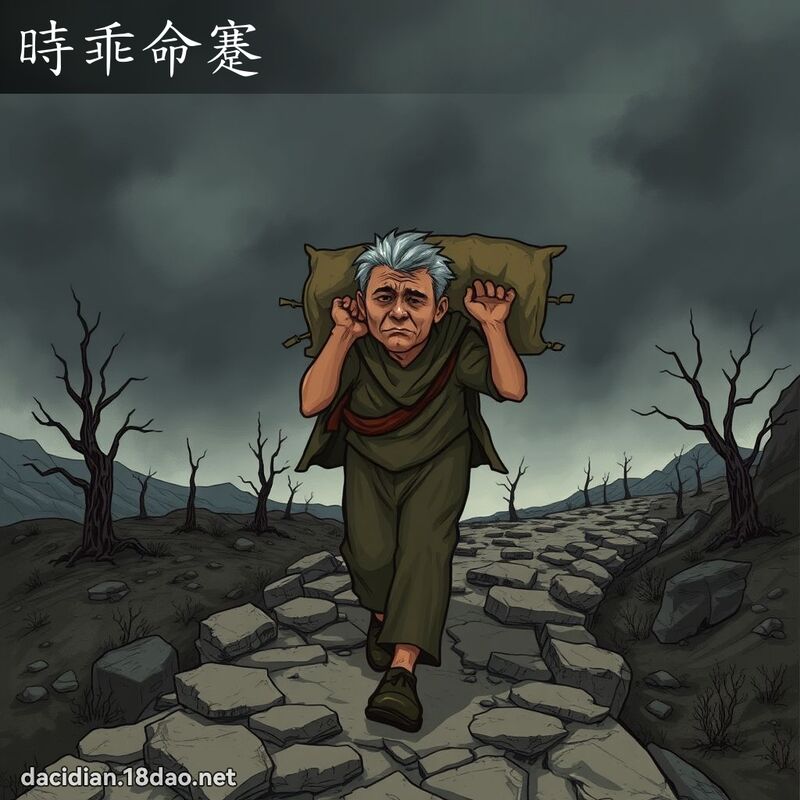 时乖命蹇 - 国语大辞典配图