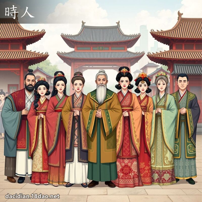 時人 - 國語大辭典配圖