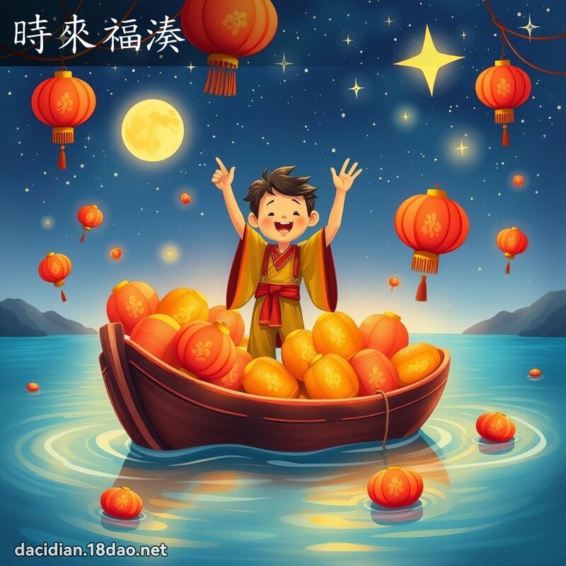 時來福湊 - 國語大辭典配圖