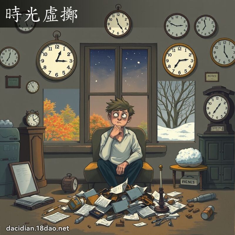 時光虛擲 - 國語大辭典配圖