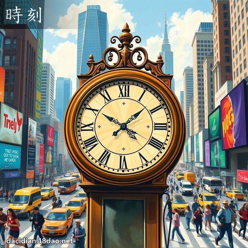 時刻 - 國語大辭典配圖