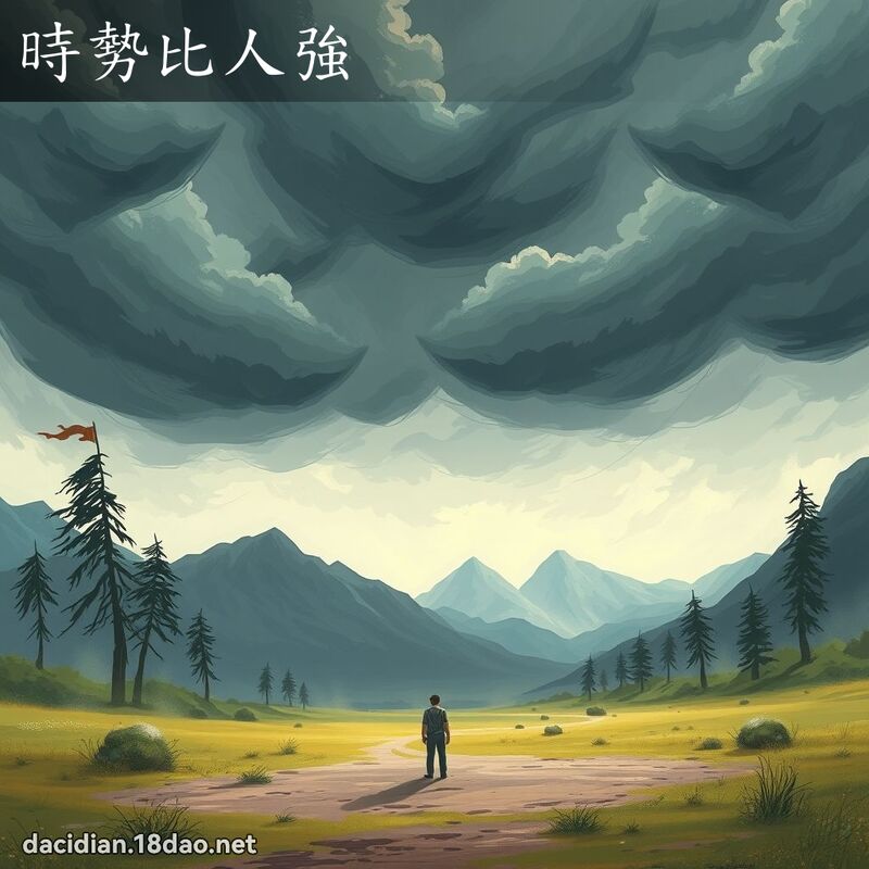 時勢比人強 - 國語大辭典配圖