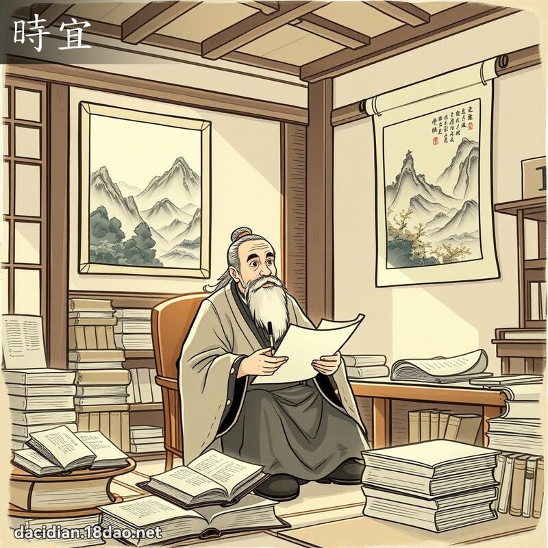 時宜 - 國語大辭典配圖
