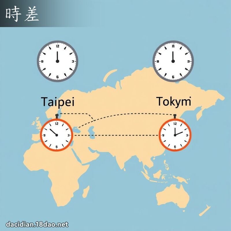 時差 - 國語大辭典配圖