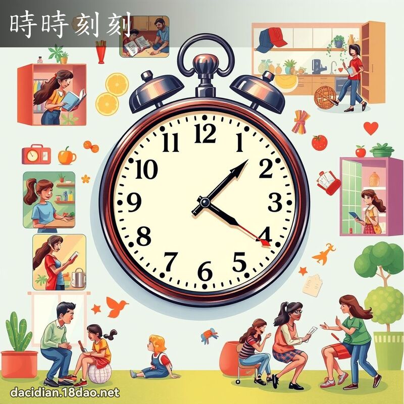 时时刻刻 - 国语大辞典配图