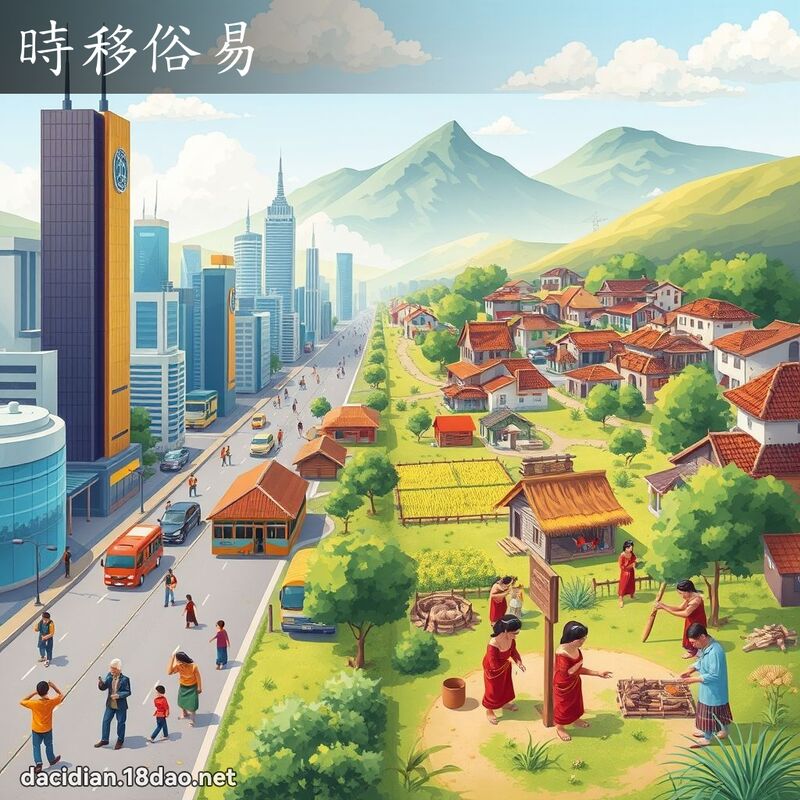 時移俗易 - 國語大辭典配圖