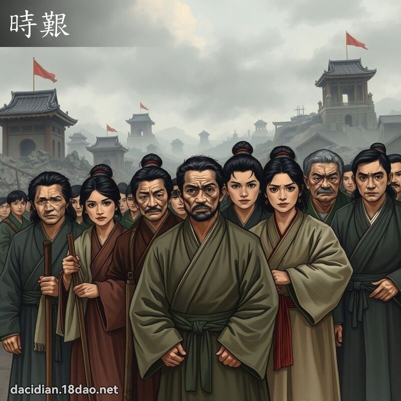 时艰 - 国语大辞典配图
