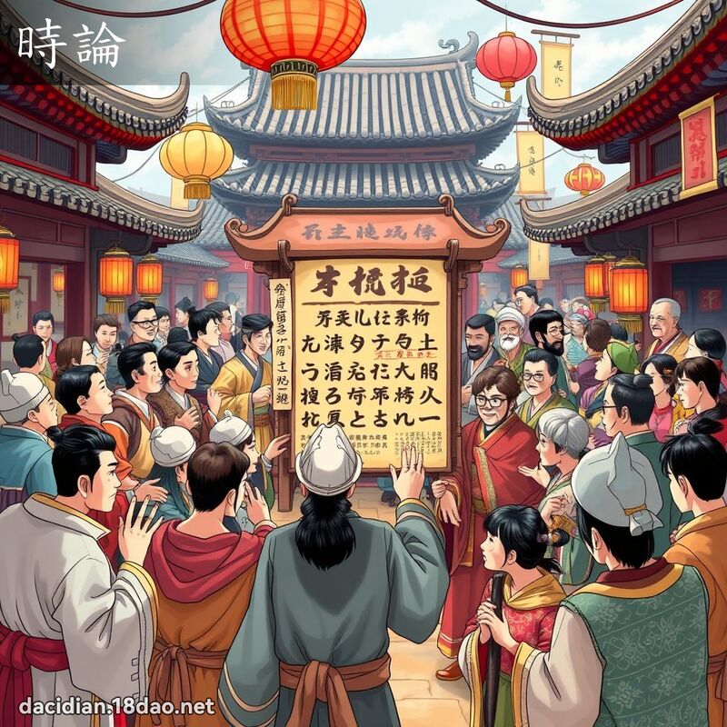 时论 - 国语大辞典配图