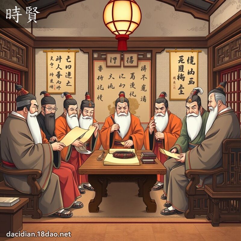 時賢 - 國語大辭典配圖