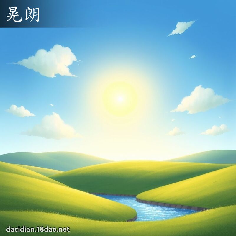 晃朗 - 国语大辞典配图