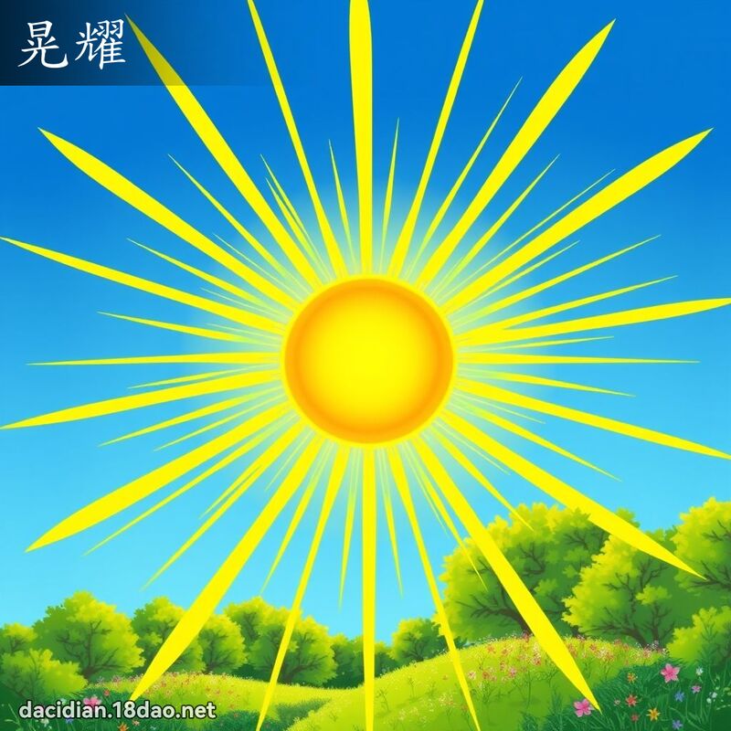 晃耀 - 国语大辞典配图