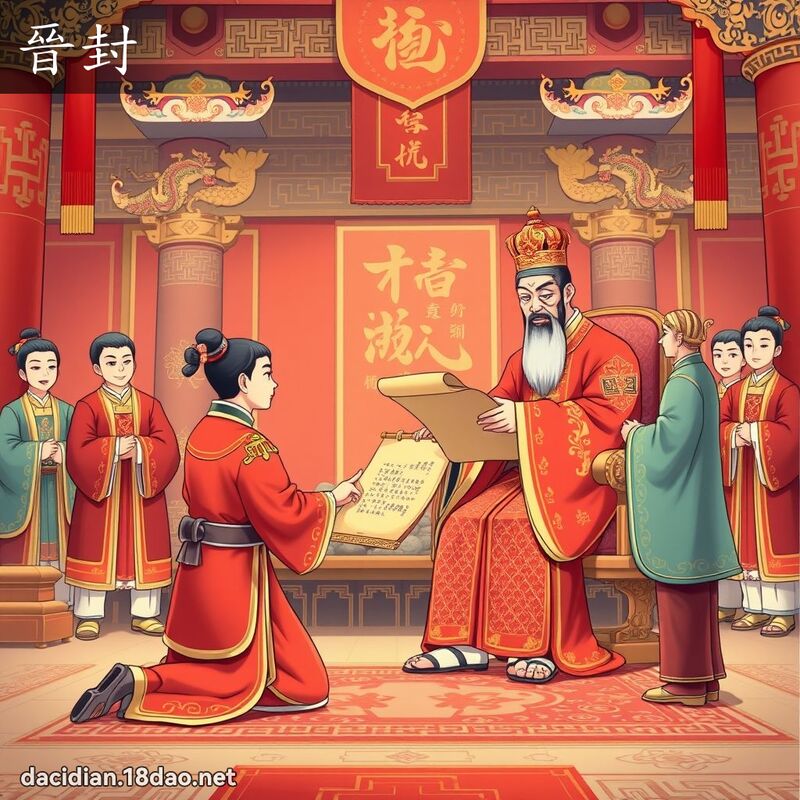 晉封 - 國語大辭典配圖