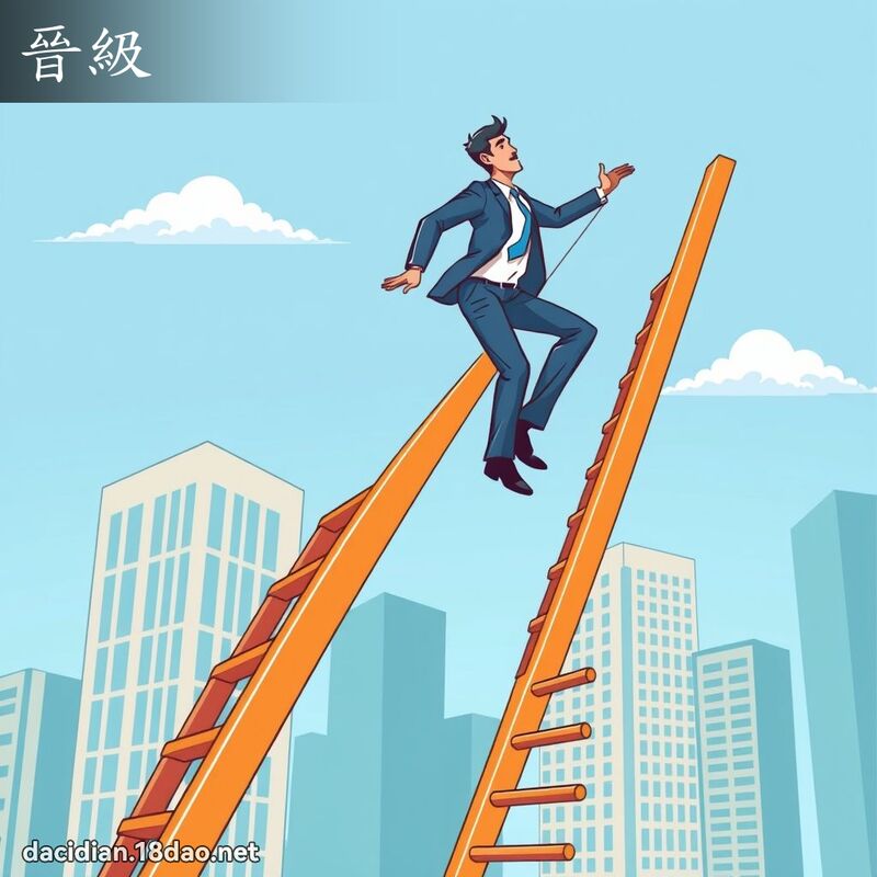 晋级 - 国语大辞典配图