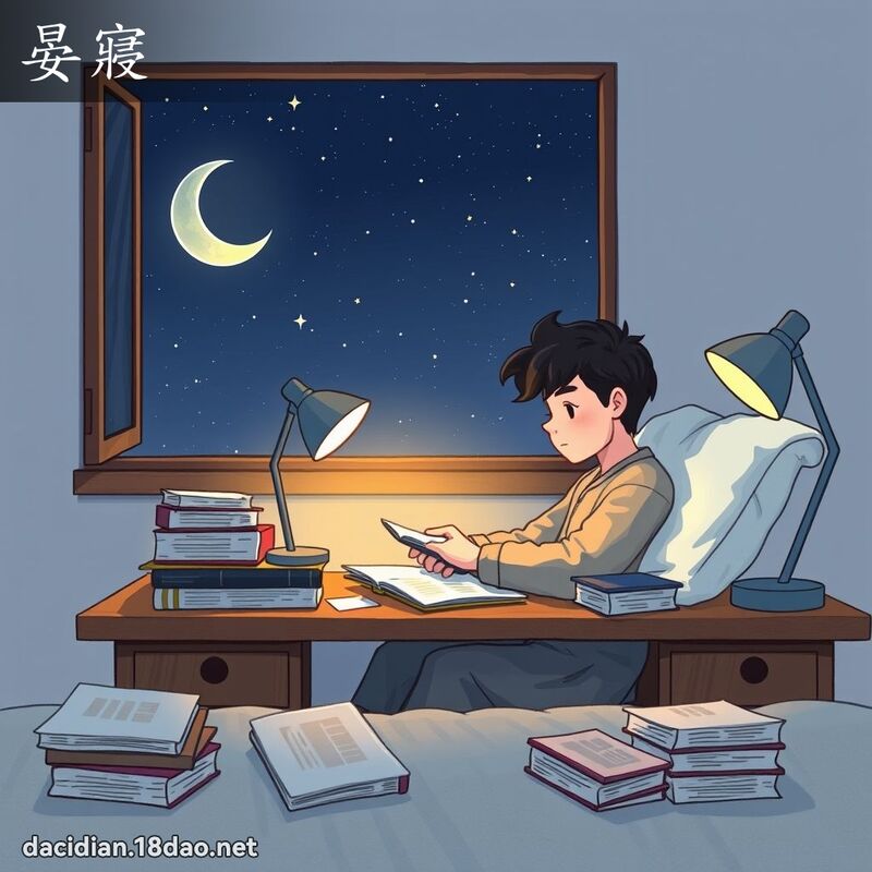 晏寢 - 国语大辞典配图