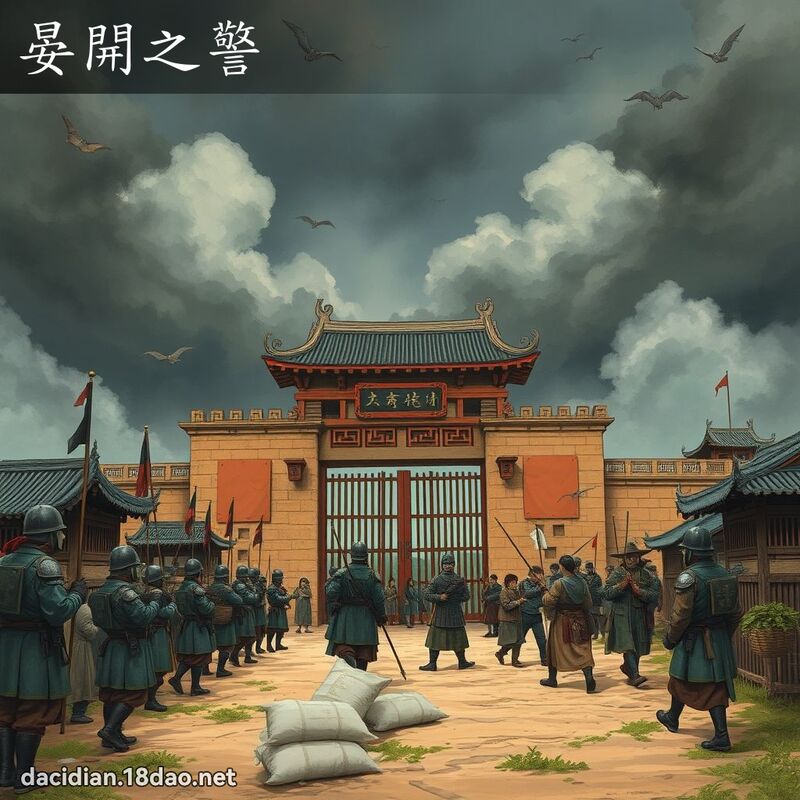 晏开之警 - 国语大辞典配图