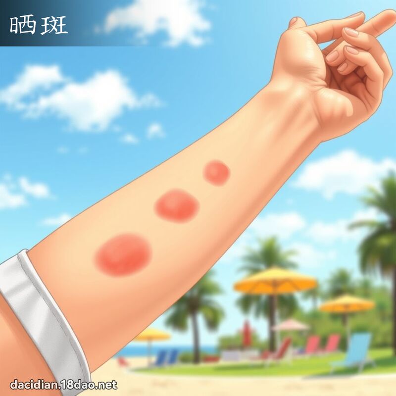 晒斑 - 国语大辞典配图