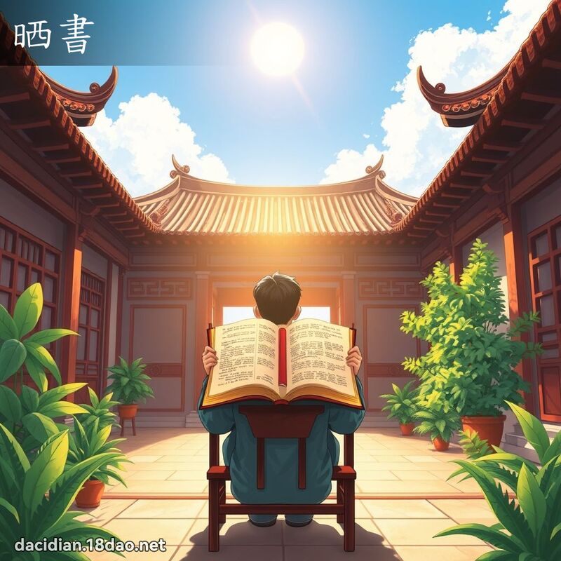 晒書 - 國語大辭典配圖