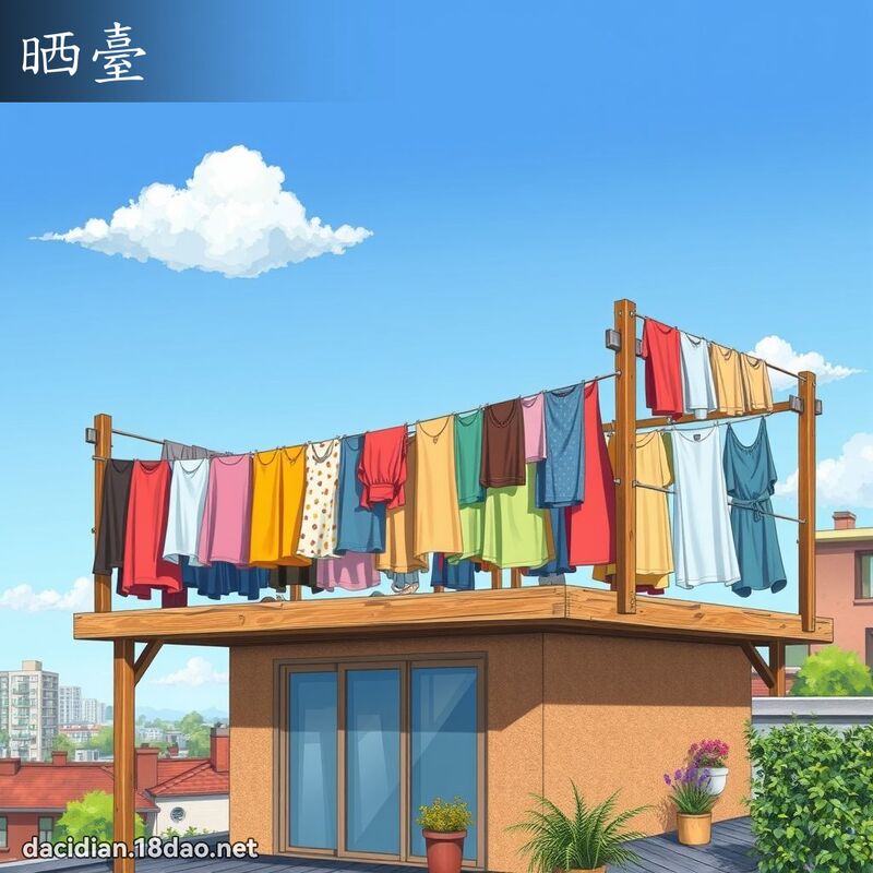 晒台 - 国语大辞典配图