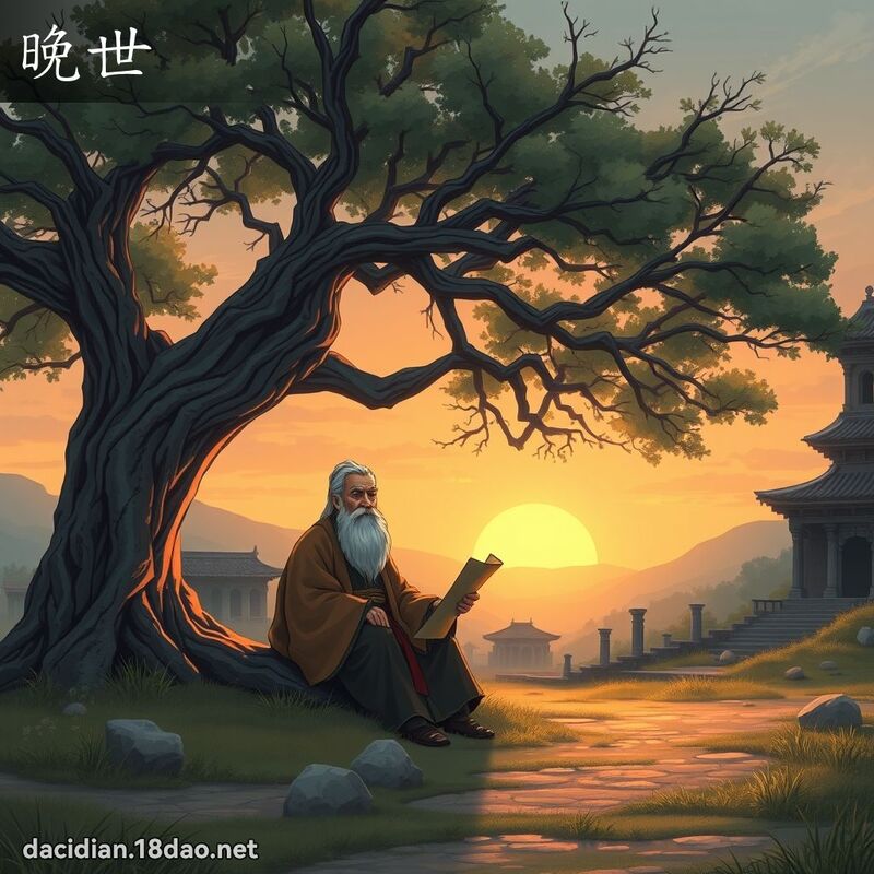 晚世 - 國語大辭典配圖