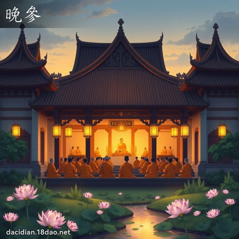 晚參 - 國語大辭典配圖