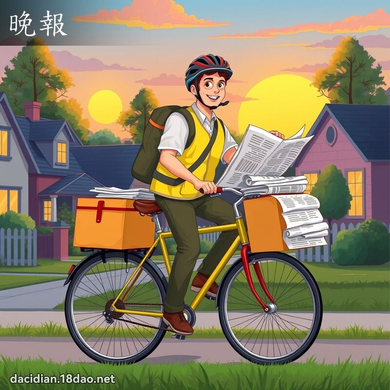 晚报 - 国语大辞典配图