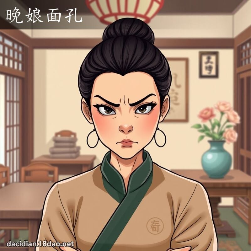 晚娘面孔 - 国语大辞典配图