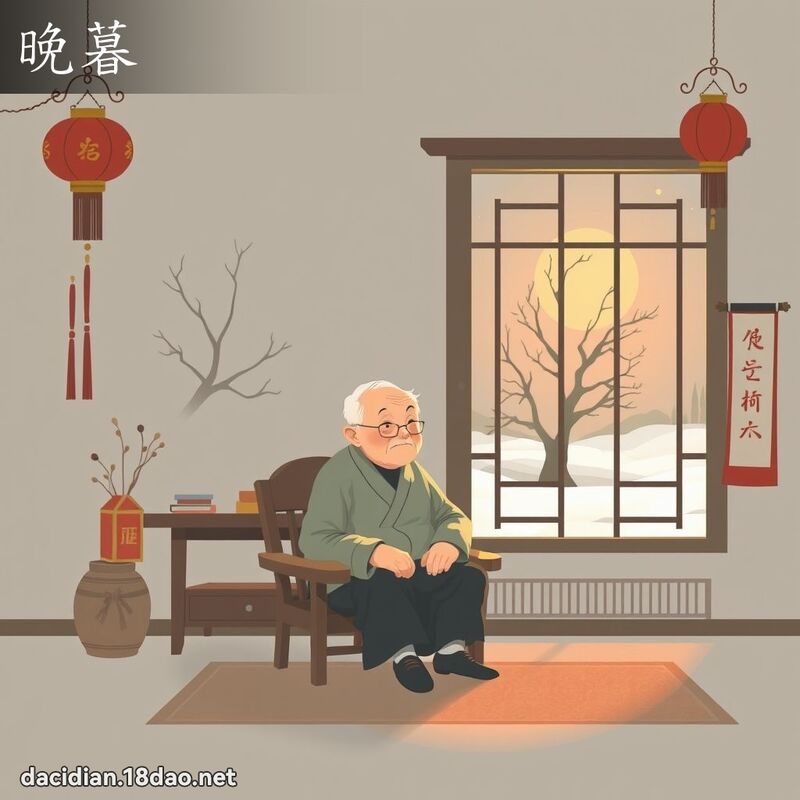 晚暮 - 國語大辭典配圖