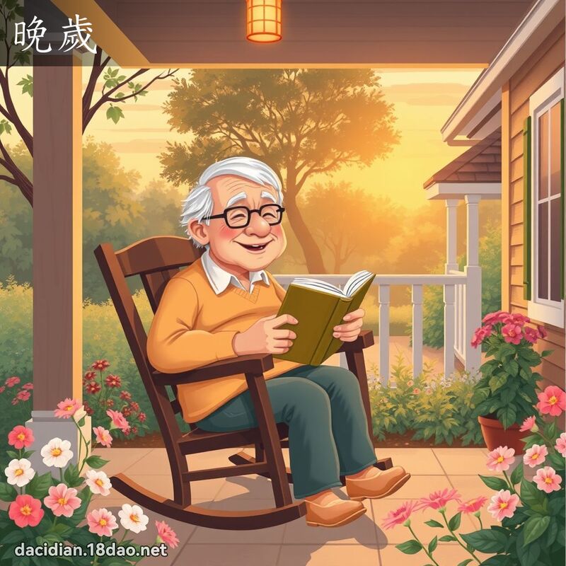 晚岁 - 国语大辞典配图