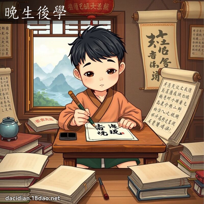 晚生后学 - 国语大辞典配图