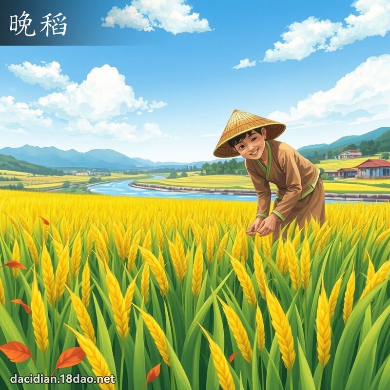 晚稻 - 國語大辭典配圖
