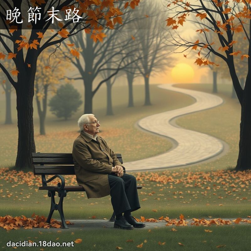 晚节末路 - 国语大辞典配图