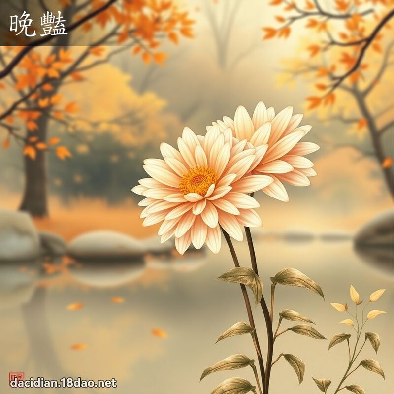 晚艳 - 国语大辞典配图