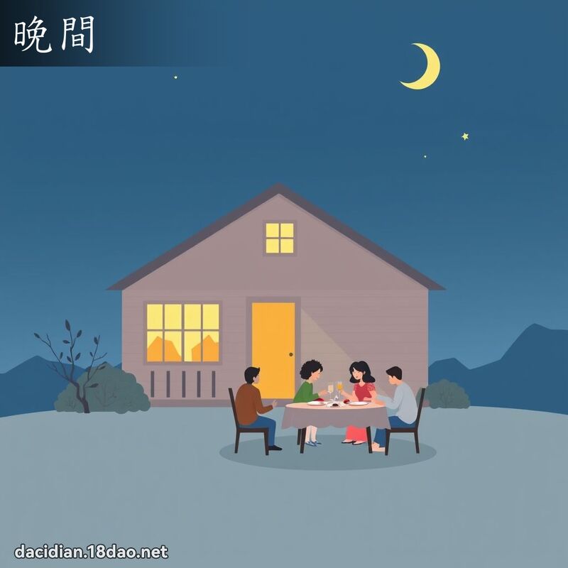晚间 - 国语大辞典配图
