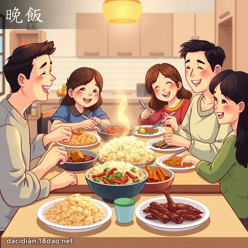 晚饭 - 国语大辞典配图