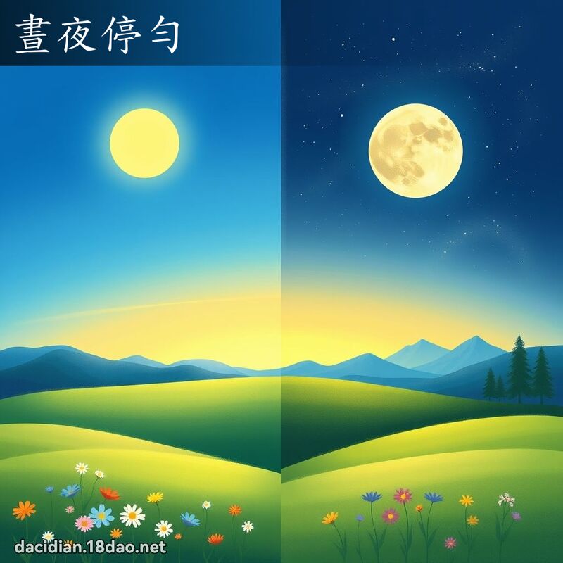 昼夜停匀 - 国语大辞典配图