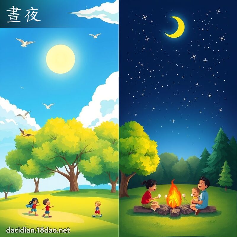 昼夜 - 国语大辞典配图
